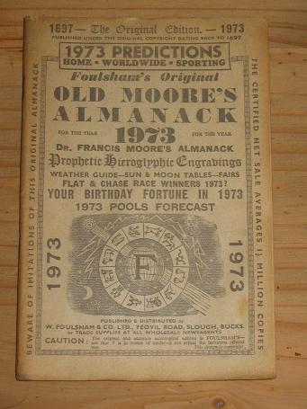 FOULSHAMS OLD MOORES ALMANACK 1973 VINTAGE PUBLICATION FOR SALE CLASSIC IMAGES OF THE 20TH CENTURY 