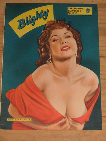 BLIGHTY MAG JUNE 4 1955 MADELAINE BANNISTER PIN-UPS VINTAGE PUBLICATION FOR SALE CLASSIC IMAGES OF T