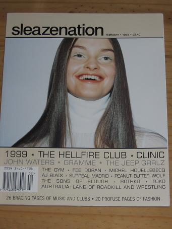 SLEAZENATION FEB 1999 VINTAGE PUBLICATION FOR SALE PURE NOSTALGIA ARCHIVES CLASSIC IMAGES OF THE TWE