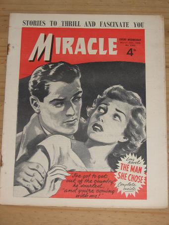 MIRACLE MAG MARCH 15 1958 VINTAGE WOMENS STORY PAPER FOR SALE PURE NOSTALGIA ARCHIVES CLASSIC IMAGES