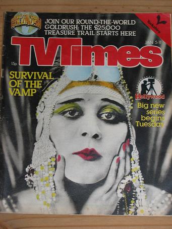 TV TIMES MAG JAN 5-11 1980 NEDWELL WORZEL CAINE VAMP VINTAGE PUBLICATION FOR SALE PURE NOSTALGIA ARC