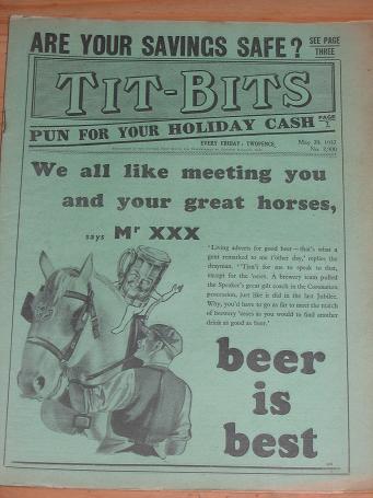  TITBITS MAG MAY 29 1937 GREENWALL WOOD MUIR BROTHERTON VINTAGE PUBLICATION FOR SALE PURE NOSTALGIA 