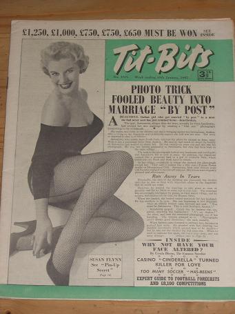 TITBITS MAG 19 JAN 1957 SUSAN FLYNN FRANK H.SHAW VINTAGE PUBLICATION FOR SALE PURE NOSTALGIA ARCHIVE