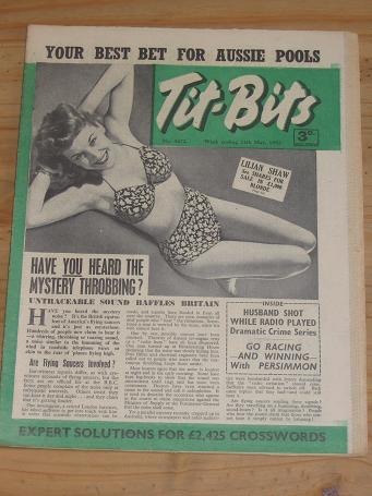 TITBITS MAG 24 MAY 1952 LILIAN SHAW VINTAGE PUBLICATION FOR SALE PURE NOSTALGIA ARCHIVES CLASSIC IMA