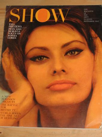 Tilleys Vintage Magazines : SHOW MAG SEP 1962 SOPHIA LOREN VINTAGE ARTS ...