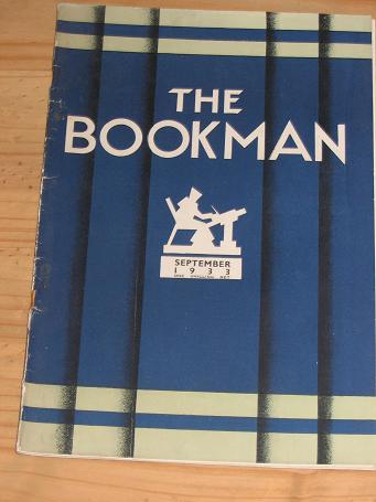 BOOKMAN MAG SEPT 1933 O'NEILL NAZIS JEWS AUCTIONS ANTIQUE BRITISH LITERARY PUBLICATION FOR SALE PURE