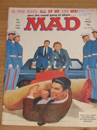 ISSUE NUMBER 278 MAD MAGAZINE FOR SALE VINTAGE ALTERNATIVE HUMOUR PUBLICATION CLASSIC IMAGES OF THE 