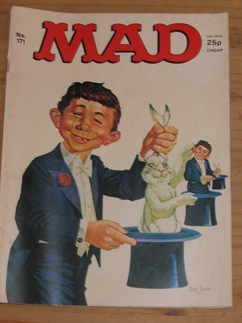 ISSUE NUMBER 171 MAD MAGAZINE FOR SALE VINTAGE ALTERNATIVE HUMOUR PUBLICATION CLASSIC IMAGES OF THE 