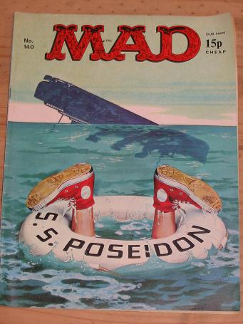 ISSUE NUMBER 140 MAD MAGAZINE FOR SALE VINTAGE ALTERNATIVE HUMOUR PUBLICATION CLASSIC IMAGES OF THE 