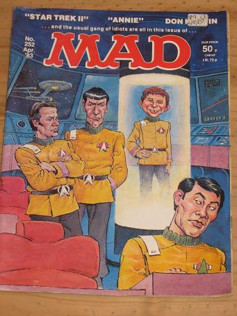 STAR TREK II No. 252 ISSUE MAD MAG FOR SALE VINTAGE ALTERNATIVE HUMOUR PUBLICATION CLASSIC IMAGES OF
