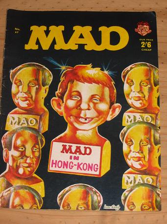 NUMBER 67 ISSUE MAD MAGAZINE FOR SALE VINTAGE ALTERNATIVE HUMOUR PUBLICATION CLASSIC IMAGES OF THE T