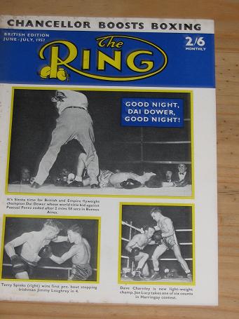  RING MAG FOR SALE JUNE-JULY 1957 VINTAGE BOXING PUBLICATION CLASSIC IMAGES OF THE TWENTIETH CENTURY