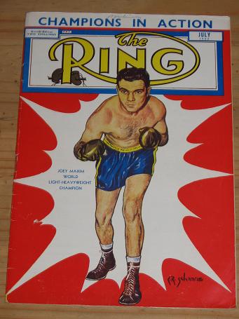  RING BOXING MAG FOR SALE JULY 1952 VINTAGE FIGHT PUBLICATION CLASSIC IMAGES OF THE TWENTIETH CENTUR