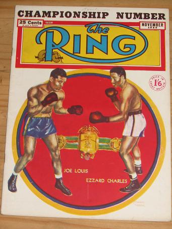  RING BOXING MAG FOR SALE NOV 1950 VINTAGE FIGHT PUBLICATION CLASSIC IMAGES OF THE TWENTIETH CENTURY