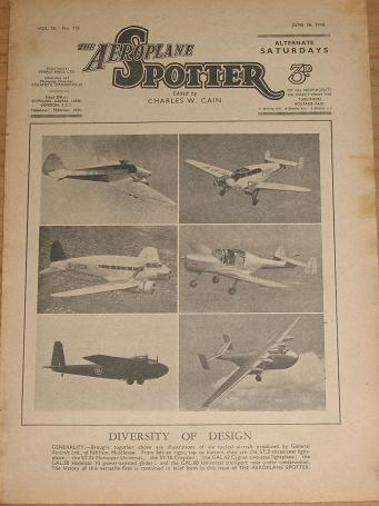 Tilleys Vintage Magazines : ISSUE 216 AEROPLANE SPOTTER MAG JUNE 26 ...