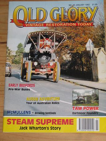NUMBER 23 ISSUE OLD GLORY MAGAZINE JAN 1992 VINTAGE TRANSPORT RESTORATION VEHICLES PUBLICATION FOR S