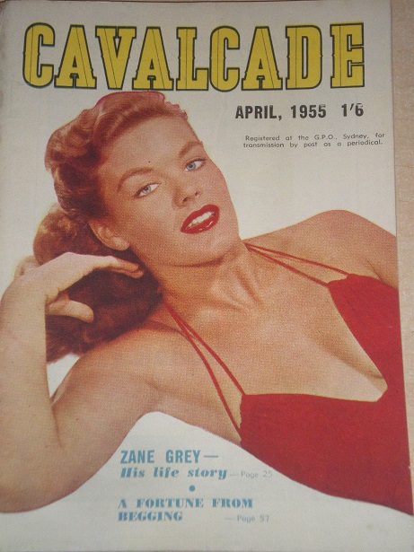 CAVALCADE magazine, April 1955 issue for sale. Original AUSTRALIAN publication from Tilley, Chesterf