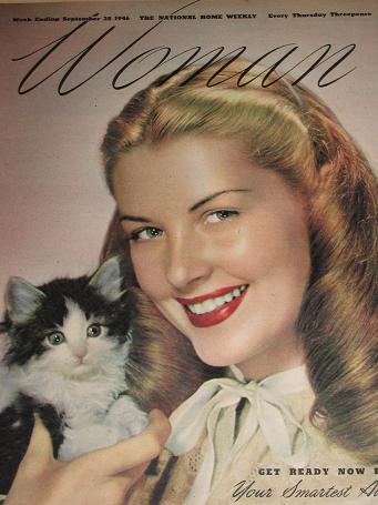 WOMAN magazine, September 28 1946 issue for sale. Post WW2 vintage womens publication. FICTION, BEAU