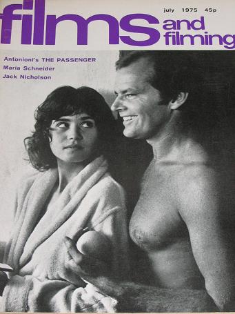 FILMS AND FILMING magazine, July 1975 issue for sale. MARIA SCHNEIDER, JACK NICHOLSON. Original Brit