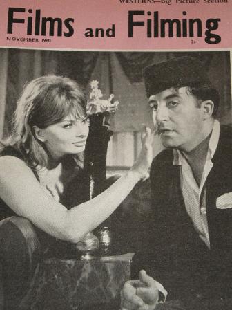 FILMS and FILMING magazine, November 1960 issue for sale. SOPHIA LOREN, PETER SELLERS. Original Brit