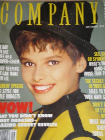 COMPANY magazine, September 1989 issue for sale. Original UK FASHION publication from Tilley, Cheste