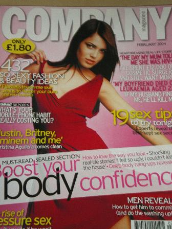 COMPANY magazine, February 2004 issue for sale. Original UK FASHION publication from Tilley, Chester