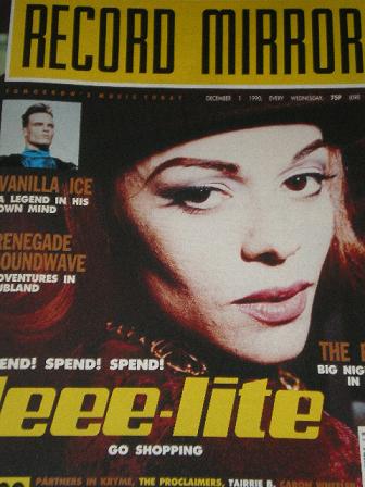 RECORD MIRROR magazine, December 1 1990 issue for sale. DEEE-LITE, VANILLA ICE, FARM. Original Briti