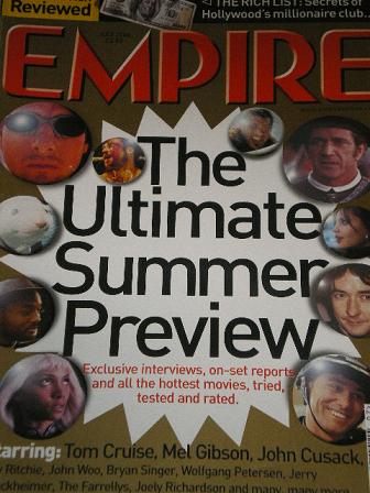 EMPIRE magazine, July 2000 issue for sale. SUMMER PREVIEW. Original British MOVIE publication from T