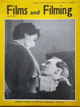 FILMS AND FILMING magazine, May 1958 issue for sale. SOPHIA LOREN, TREVOR HOWARD. Original British p