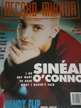 RECORD MIRROR magazine, March 31 1990 issue for sale. SINEAD O CONNOR, COWBOY JUNKIES, LEILA K. Orig