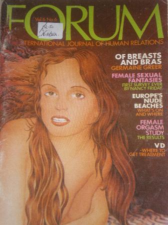 FORUM magazine, Volume 6 Number 6 issue for sale. Original British adult publication from Tilley, Ch