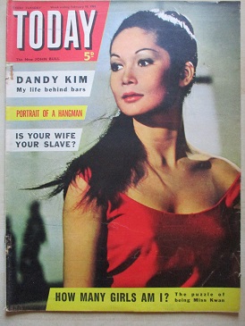 TODAY magazine, February 10 1962 issue for sale. DANDY KIM, ELLESTON TREVOR, GERALD HAYLOCK, NANCY K