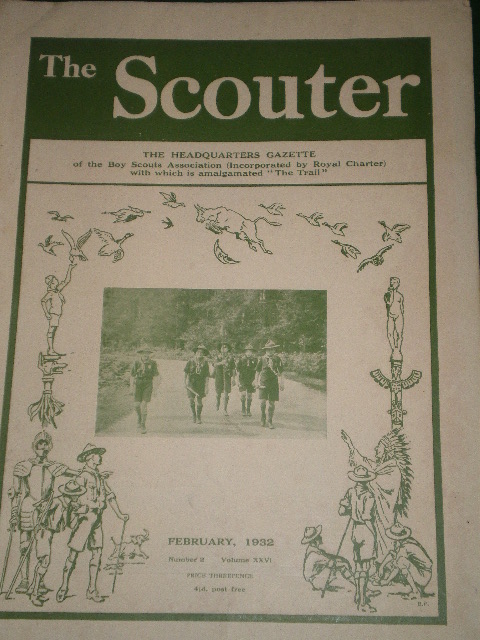 THE SCOUTER magazine, February 1932 issue for sale. Original British publication from Tilley, Cheste