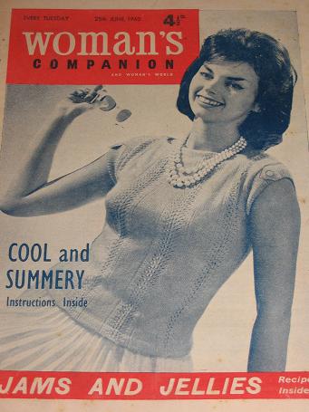 WOMANS COMPANION magazine, 25 June 1960 issue for sale. Vintage womens publication. Classic images o