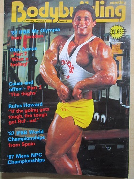 BODYBUILDING magazine, Volume 11 Number 4 issue for sale. Original British publication from Tilley, 