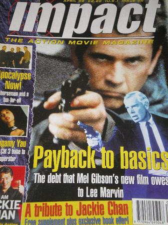 IMPACT magazine, April 1999 issue for sale. MEL GIBSON. Original British ACTION MOVIE publication fr