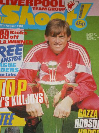 SHOOT magazine, 27 August 1988 issue for sale. Original British FOOTBALL publication from Tilley, Ch