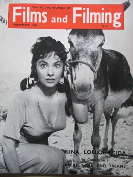 FILMS AND FILMING magazine, November 1954 issue for sale. GINA LOLLOBRIGIDA. Original British public