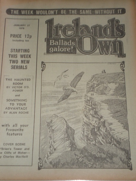 IRELANDS OWN magazine, January 27 1978 issue for sale. Original IRISH publication from Tilley, Chest