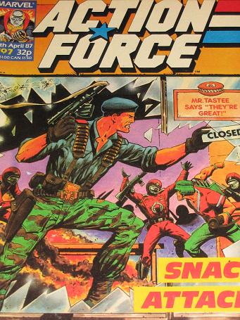 ACTION FORCE comic, 1987 issue Number 7 for sale. Original British publication from Tilleys, Chester