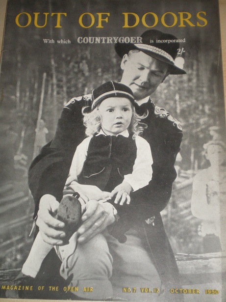 OUT OF DOORS magazine, October 1950 issue for sale. JACK LONGLAND. Original British OPEN AIR, COUNTR