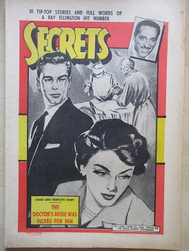 SECRETS magazine, June 20 1959 issue for sale. Original British publication from Tilley, Chesterfiel