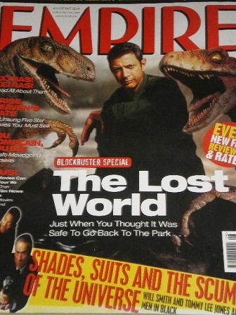 EMPIRE magazine, August 1997 issue for sale. LOST WORLD. Original British MOVIE publication from Til
