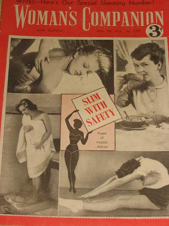 WOMANS COMPANION magazine, April 19 1952 issue for sale. Vintage womens publication. Classic images 
