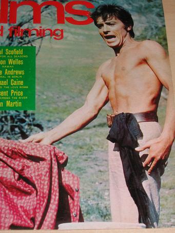 FILMS and FILMING magazine, February 1967 issue for sale. ALAIN DELON. Original gifts from Tilleys, 