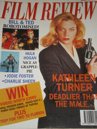 FILM REVIEW magazine, January 1992 issue for sale. KATHLEEN TURNER. Original British publication fro