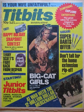 TITBITS magazine, June 29 - July 5 1978 issue for sale.  TERRY SCOTT, BILL TIDY. Original British pu