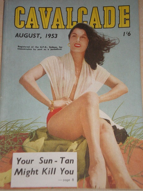 CAVALCADE magazine, August 1953 issue for sale. Original AUSTRALIAN publication from Tilley, Chester