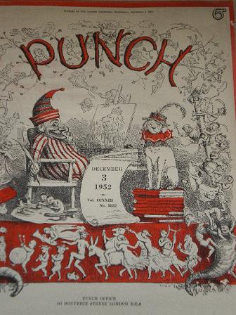 PUNCH magazine, December 3 1952 issue for sale. EMETT, SEARLE. Original British publication from Til