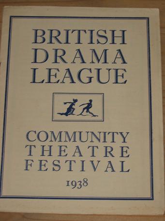 1938 BRITISH DRAMA LEAGUE PROGRAMME CHESTERFIELD FOR SALE VINTAGE BRADBURY HALL DERBYSHIRE LOCAL HIS